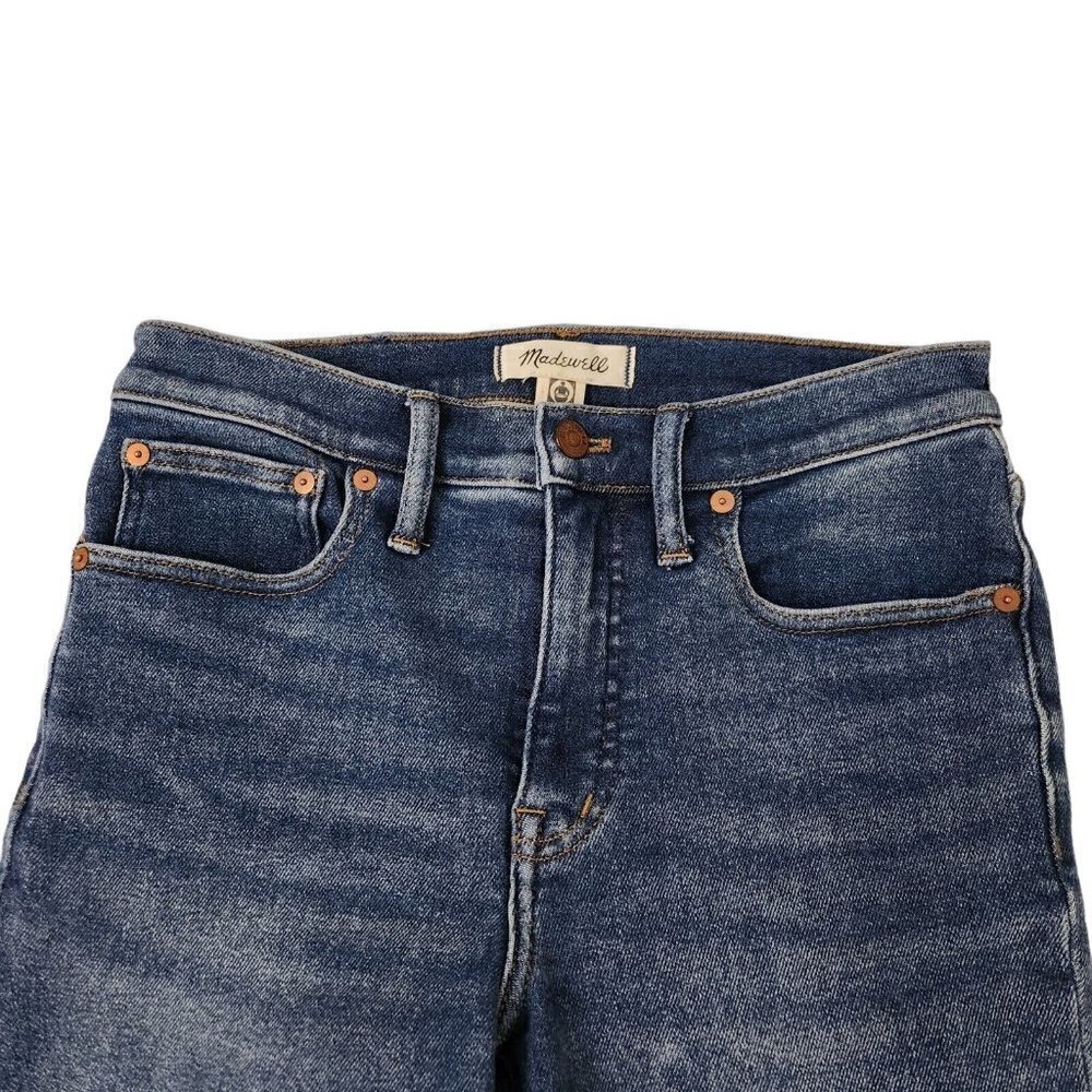 Madewell Jeans Womens 26 Cali Demi Boot Cut Dark Wash Denim Stretch Pockets - Picture 3 of 13